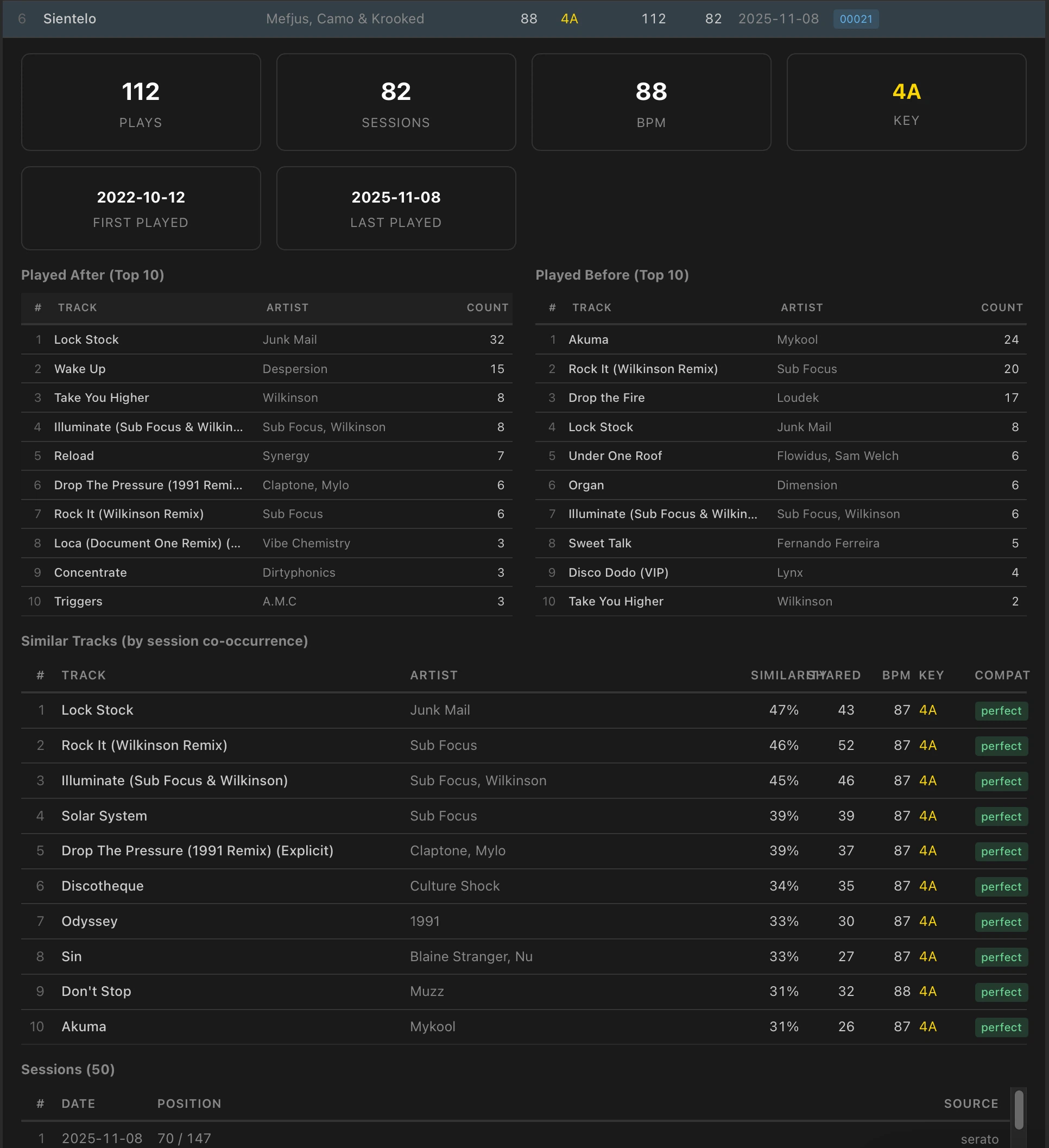DJ Mix Analyzer screenshot 1