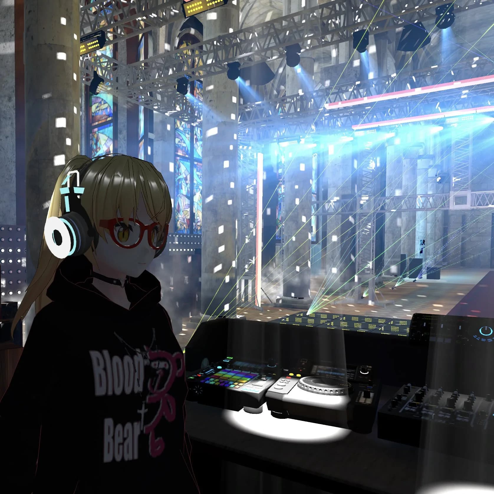 DJing in Castle 2